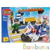 Конструктор нарушитель на светофоре, 96 дет. Город мастеров в кор.80шт | фото №0