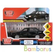 Машина металл LADA-21099 "СПУТНИК" 12 см, двери, багаж, инерц, черный, кор. Технопарк в кор.2*36шт | фото №0