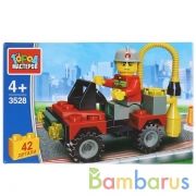 Конструктор "Город мастеров" пожарная служба: машина, с фигуркой, 42дет. в русс. кор. в кор.2*120шт | фото №0