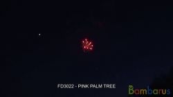 FD3022 (Шар 3") PINK PALM TREE 3" | фото №0