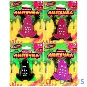 Игрушка лизун-липучка лягушка, цвет в ассорт. на блистере ИГРАЕМ ВМЕСТЕ в кор.4*72шт | фото №0