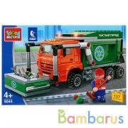 Камаз конструктор камаз: мусоровоз, с фигуркой, 137дет. в кор. "Город мастеров" в кор.2*18шт | фото №0