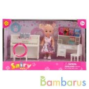 Кукла гнущаяся, с мебелью, с аксесс. в кор. в кор.24шт | фото №0