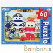 Робот трейнс. Пазлы классические в коробке. Пазл 60 деталей. Умные игры в кор.24шт | фото №0