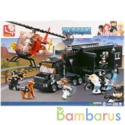 Конструктор пласт. полиция, машина с фигурками и аксесс., 540дет. в кор. 47,5*66*6,7см в кор.12шт | фото №0