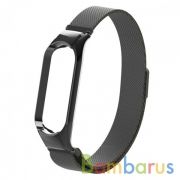 Сменный браслет Xiaomi Mi Band 5/6 миланская петля (Черный) | фото №0