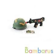 Набор оружия автомат+каска в сетке в кор.2*48шт | фото №0