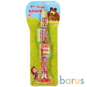 КЛАРНЕТ "ИГРАЕМ ВМЕСТЕ" "МАША И МЕДВЕДЬ" 3001 НА КАРТ. (РУСС. УП.) в кор.2*24шт | фото №0