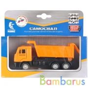 Машина металл KAMAZ САМОСВАЛ 12 см, двери, инерц., подвиж. дет., кор. Технопарк в кор.2*24шт | фото №0