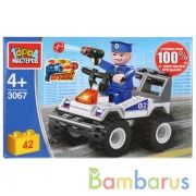 Конструктор ПОЛИЦЕЙСКИЙ на квадроцикле, 42дет. Город мастеров в кор.2*120шт | фото №0