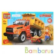 Конструктор "Город мастеров" урал некст самосвал, с фигуркой, 81дет. в русс. кор. в кор.2*18шт | фото №0