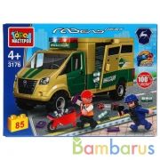 Конструктор "ограбление инкассаторской газели", 85дет. в кор. ТМ "Город мастеров" в кор.2*40шт | фото №0