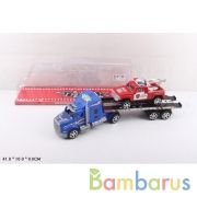 Трейлер инерц. с машиной, цвет в ассорт. в пласт. в кор.36шт | фото №0