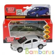 Машина металл FORD Focus 12см, инерц., открыв. двери, цвет серебристый в кор. Технопарк в кор.2*24шт | фото №0