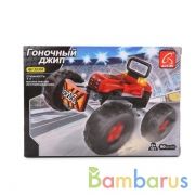 КОНСТРУКТОР ПЛАСТ. МАШИНА ГОНОЧНАЯ С ФИГУРКОЙ 90ДЕТ. В РУСС. КОР. в кор.2*48шт | фото №0