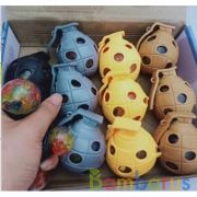 Игрушка жмяка "граната" с шариками, в дисплее ИГРАЕМ ВМЕСТЕ уп-12шт в кор.12уп | фото №0