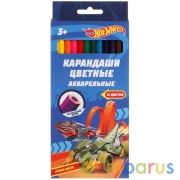 Цветные карандаши ХОТ ВИЛС 12цв, акварельные Умка в кор.20*12шт | фото №0