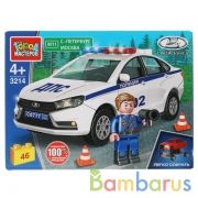 Конструктор LADA vesta: ПОЛИЦИЯ, 46 дет. (легко собрать) Город мастеров в кор.80шт | фото №0