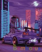 РИСОВАНИЕ ПО НОМЕРАМ НА ХОЛСТЕ, РЁВ МОТОРА, РАЗМЕР 40*50 в кор.22шт | фото №0