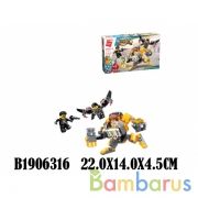 Конструктор пласт. робот, с фигурками, 136дет. в кор. в кор.64шт | фото №0