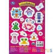 Монстрики-очаровашки. Наклейки малого формата. 120х180мм. Умка в кор.500шт | фото №0