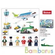 Конструктор аэропорт+фигурки, 731дет. в русс. кор. в кор.6шт | фото №0