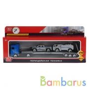 ТМ Технопарк.Набор из металл машин"АВТОВОЗ ПОЛИЦИЯ"с машинками, длина 24см, подв элем. в кор.2*72наб | фото №0