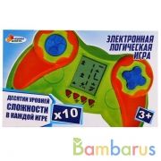 Электронная логическая игра на бат. в кор. 14,5*9*3,8см ТМ "ИГРАЕМ ВМЕСТЕ" в кор.2*144шт | фото №0