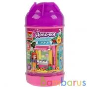 Конструктор "домик", с фигурками,  69дет. в банке (русс. уп.) Город мастеров в кор.2*72шт | фото №0