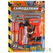 Набор строит. инструментов, Самоделкин на карт. (русс. уп.) 38*27*3,5см Играем вместе в кор.2*24шт | фото №0
