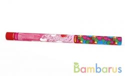 СуперСалют СС0105 Хлопушка пневматическая (металлизированные сердца)-600мм | фото №0