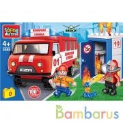 UAZ конструктор уаз-452: пожар в туалете, 85 дет. Город мастеров в кор.36шт | фото №0