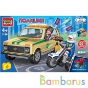 Конструктор погоня за угнаной LADA 4x4, 81 дет. (легко собрать) Город мастеров в кор.36шт | фото №0