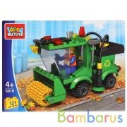 КОНСТРУКТОР "ГОРОД МАСТЕРОВ" МАШИНА-УБОРЩИК, С ФИГУРКОЙ, 121дет. В РУСС. КОР. в кор.2*40шт | фото №0