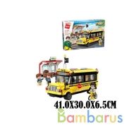 Конструктор пласт. автобус, с фигурками, 440дет. в кор. в кор.12шт | фото №0