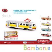 ТРАМВАЙ МЕТАЛЛ. ИНЕРЦ. 6411 В РУСС. КОР. 19,5*5*8СМ в кор.2*48шт | фото №0