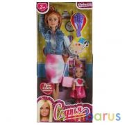 Кукла 29 см София и Машенька 12 см, шк рисов, руки и ноги сгиб, акс, в кор КАРАПУЗ в кор.24шт | фото №0