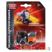 ТМ ТЕХНОПАРК. МАШИНА МЕТАЛЛ. УБОРОЧНАЯ МАШИНА 6,5СМ НА БЛИСТЕРЕ (РУСС. УП.) в кор.2*144шт | фото №0