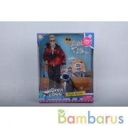 Кукла мальчик, гнущийся, с собакой (лает), с аксесс. в кор. в кор.12шт | фото №0