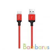 Кабель HOCO X14 Times Speed Lighting (2M), Red-Black | фото №0