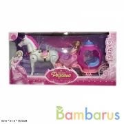 Карета для кукол, с лошадью на бат., с куклой 686-770 в кор. в кор.9шт | фото №0