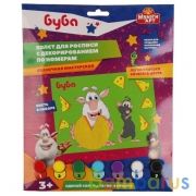 Набор д/дет тв-ва БУБА холст на карт. для росп. по ном. с дек. (17х23см) MultiArt в кор.50шт | фото №0