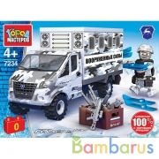 Группа ГАЗ конструктор ГАЗЕЛЬ ВОЕННАЯ, 63 дет. Город мастеров в кор.2*40шт | фото №0