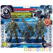 Набор солдатиков с оружием, блист.,  23*19*4см ИГРАЕМ ВМЕСТЕ в кор.2*60шт | фото №0
