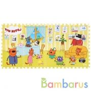 Коврик-пазл ТРИ КОТА 8 сегментов, каждый 31.5*31.5см Играем вместе в кор.12шт | фото №0