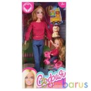 КУКЛА 29СМ, ТМ "КАРАПУЗ", СОФИЯ С ДОЧЕРЬЮ НА ВЕЛОСИПЕДЕ В ПАРКЕ, С АКСЕССУАРАМИ, В КОР. в кор.24шт | фото №0