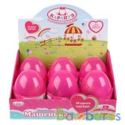 КУКЛА ТМ КАРАПУЗ МАШЕНЬКА 12СМ В МОДНОЙ ОДЕЖДЕ, В АССОРТ. В ЯЙЦЕ УП-6ШТ В ДИСПЛЕЕ в кор.2*8уп | фото №0