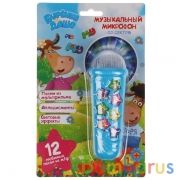 Музыкальный микрофон "Бурёнка Даша" со светом. 12 любимых песен из м/ф. Умка в кор.96шт | фото №0