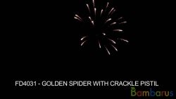 FD4031 GOLDEN SPIDER W/CRACKLE PISTIL | фото №0