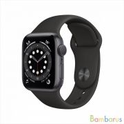 Часы Apple Watch Series 6 GPS 40mm Aluminum Case with Sport Band Space Gray/Black (Серый космос/Черный) MG133 | фото №0